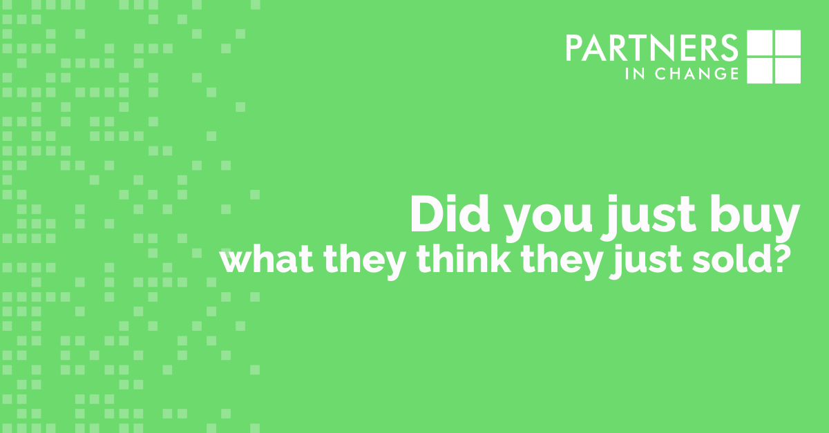 Did you just buy what they think they sold?