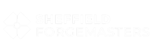 Sheffield Forgemasters Logo White (750 x 250 px)