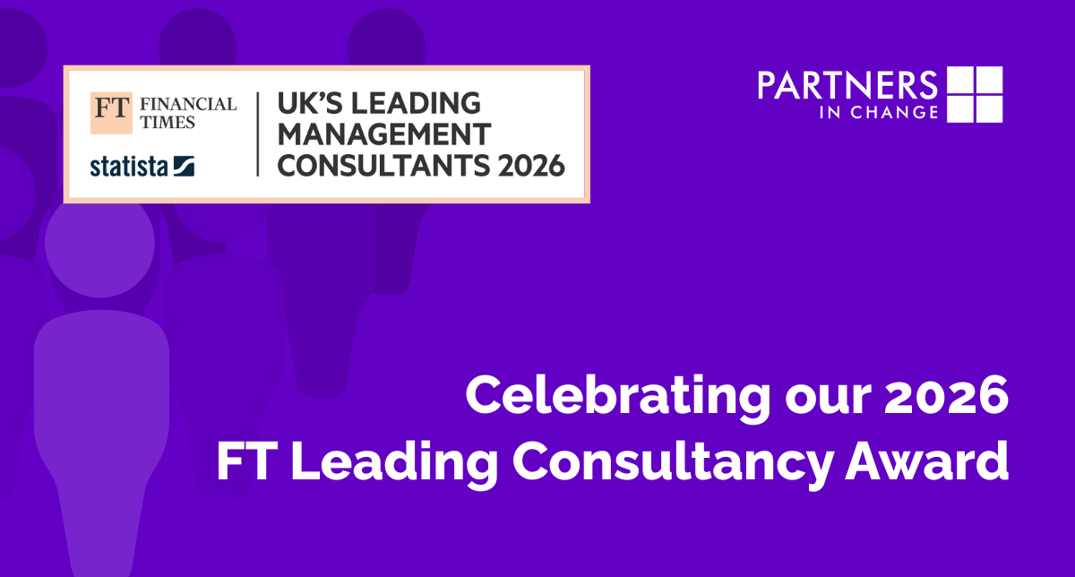Celebrating our FT Management Consulting awards